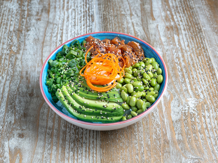 Oahu Tuna Poke Bowl bei Tiki Beach Mallorca